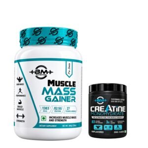 Bio Muscle Nutrition – Muscle mass gainer 900gm + Creatine 250gm